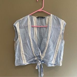 zara striped top